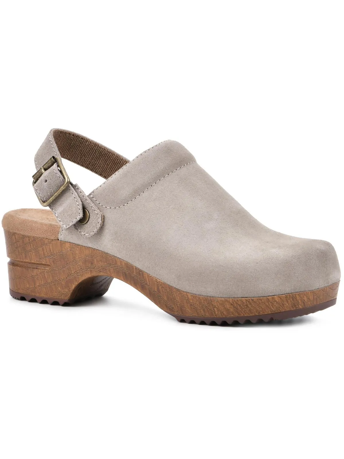 Being Womens Suede Slip On Clogs