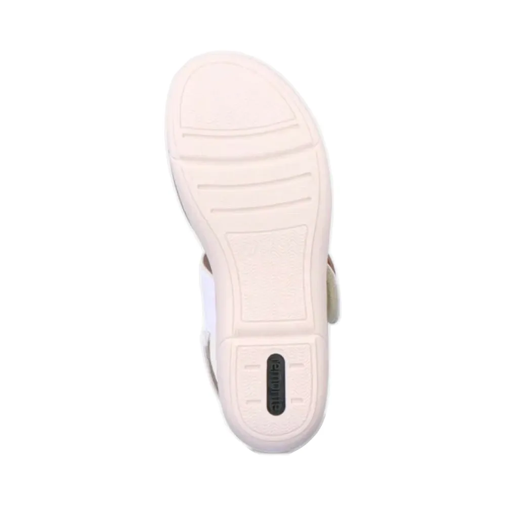 Remonte Women's Jocelyn 53 Buckle Sandal in White